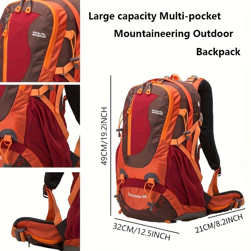 Blue Black Royal Mountain backpack, Extreme 35L backpack, travel backpack, outdoor backpack, high-quality backpack, Australian bush backpack, camping gear, hiking backpack 35L