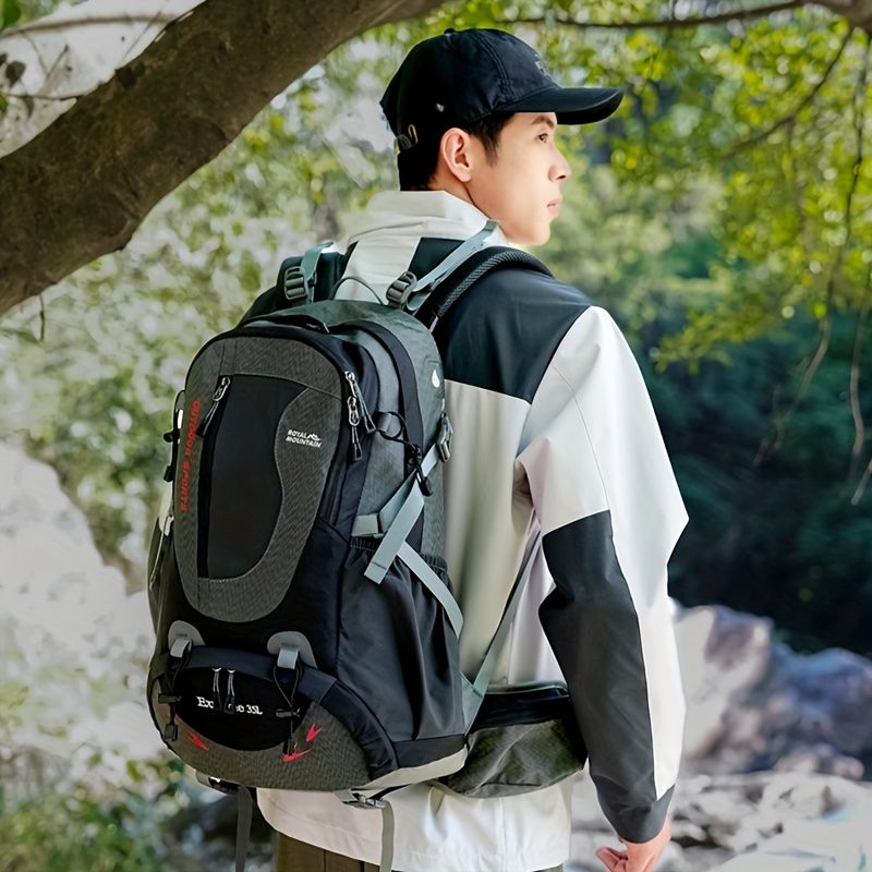 Blue Black Royal Mountain backpack, Extreme 35L backpack, travel backpack, outdoor backpack, high-quality backpack, Australian bush backpack, camping gear, hiking backpack 35L