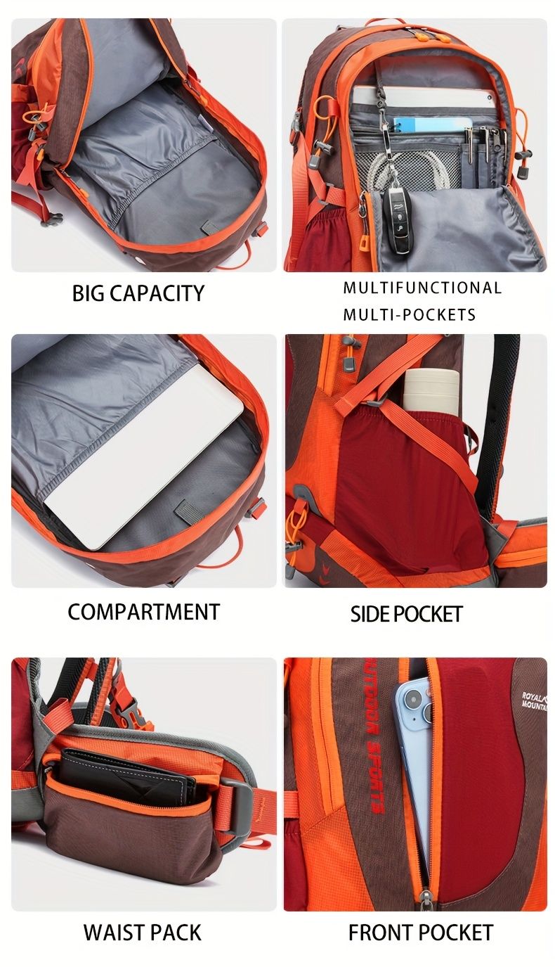 Blue Black Royal Mountain backpack, Extreme 35L backpack, travel backpack, outdoor backpack, high-quality backpack, Australian bush backpack, camping gear, hiking backpack 35L