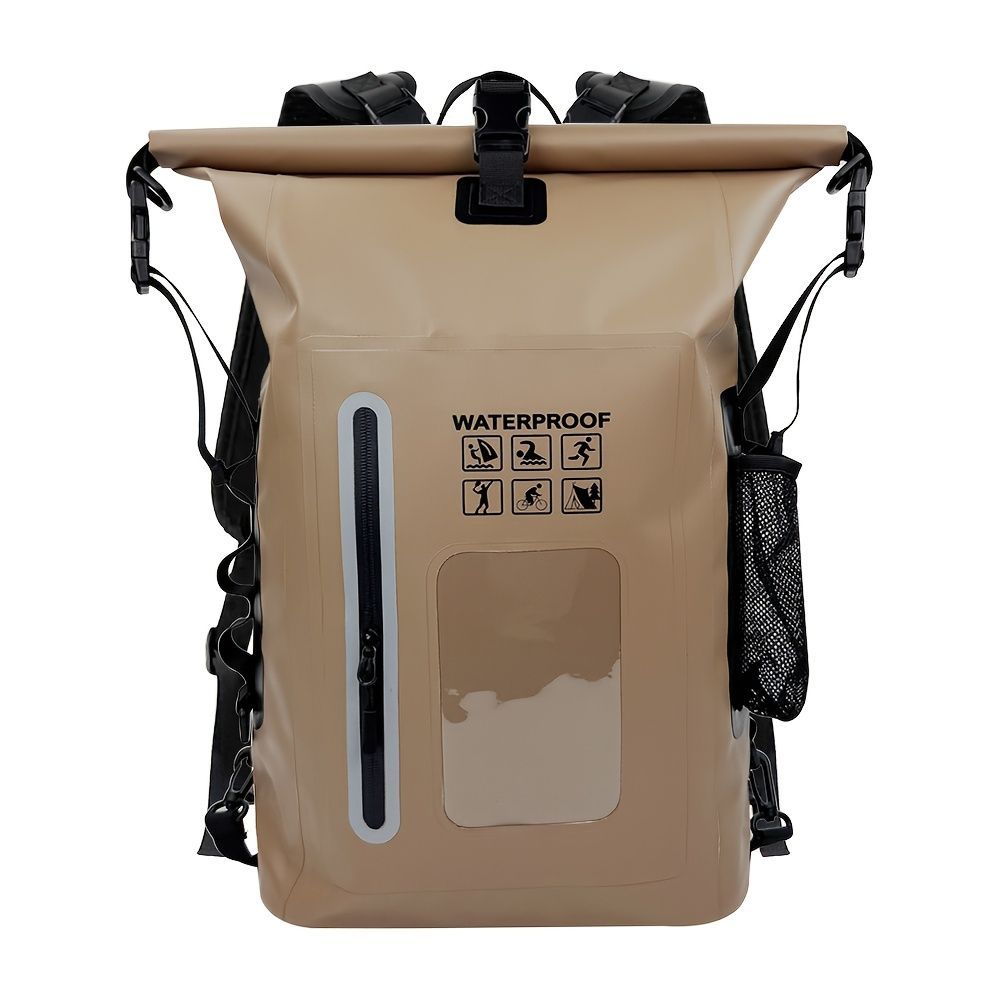 waterproof backpack, dry-wet separation, outdoor sports backpack, fishing backpack, camping backpack, canyoning backpack, swimming backpack, rafting backpack, waterproof gear, Australia outdoor backpack, hiking backpack water resistant - Black - Size 25L