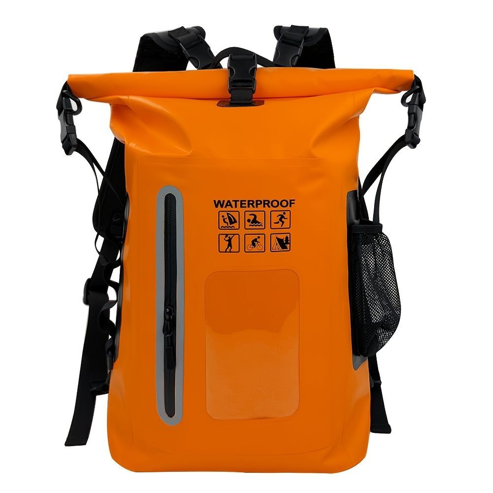 waterproof backpack, dry-wet separation, outdoor sports backpack, fishing backpack, camping backpack, canyoning backpack, swimming backpack, rafting backpack, waterproof gear, Australia outdoor backpack, hiking backpack water resistant - Black - Size 25L