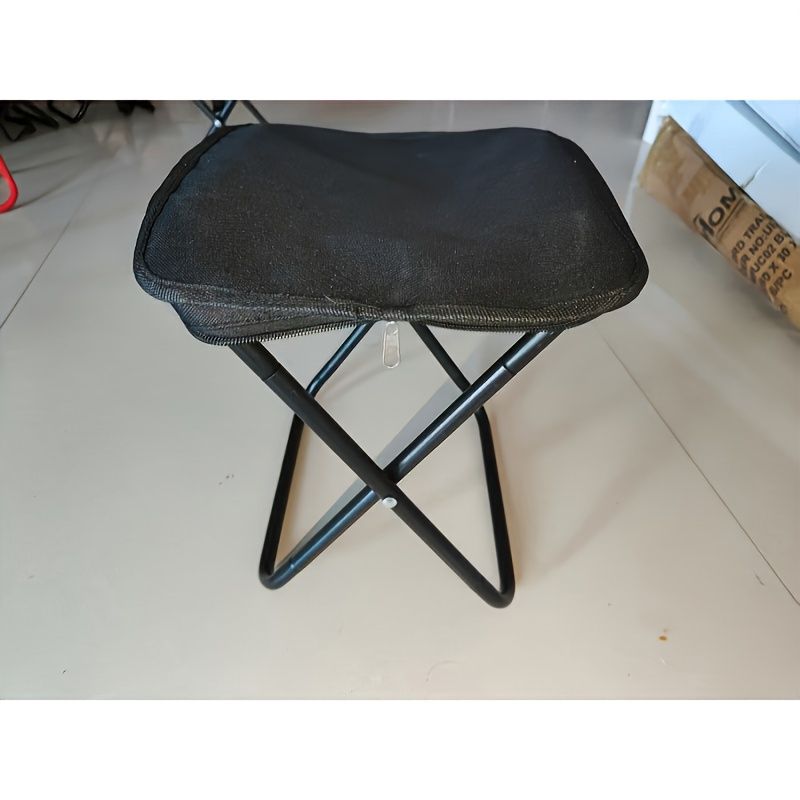 Outdoor One-Second Quick-Open Lightweight Folding Stool | 150KG High Load-Bearing | Portable Camping Chair, Picnic & Fishing Seat | Sturdy & Stable, Packable into Backpack | Essential for Travel