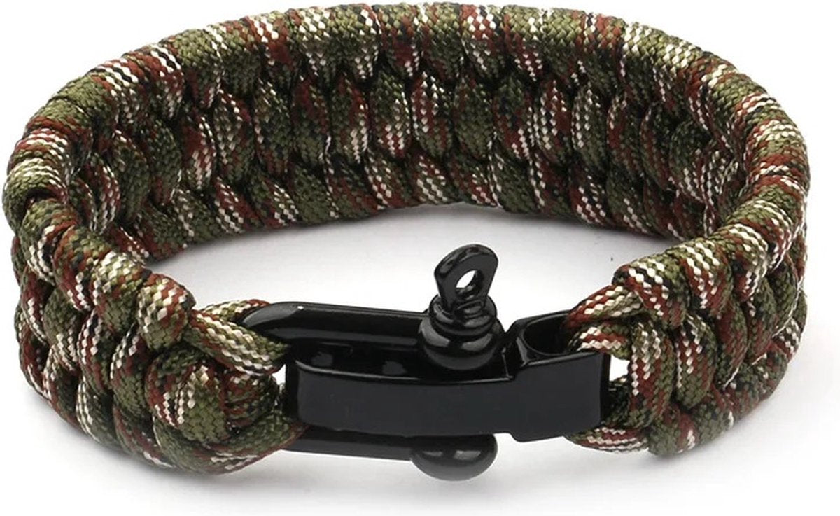 Paracord Survival Bracelet I Paracord Survival Bracelet I Extra Strong I Camouflage
