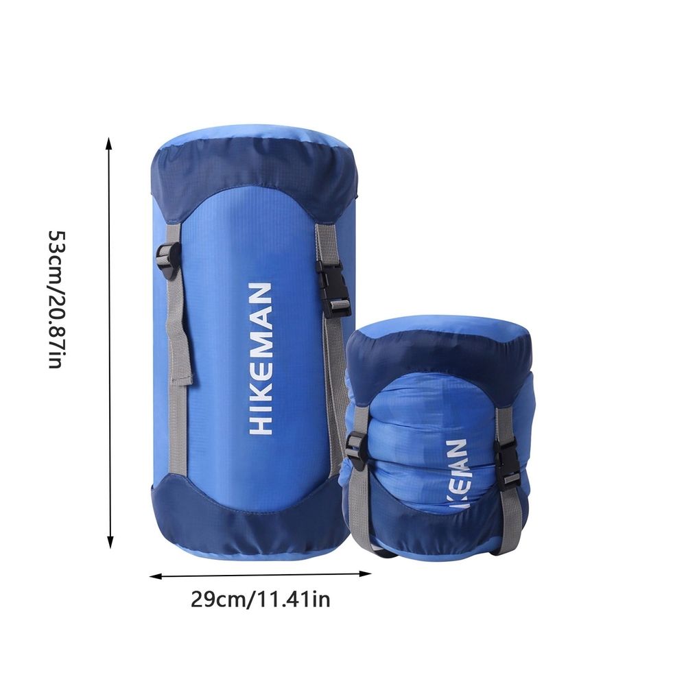 Compression Sack, 40% More Storage Space Saving, 35L Large Capacity Compression Stuff Sack, Water-Resistant & Ultralight Sleeping Bag Stuff Sack, Space Saving Gear for Camping Hiking (Blue)