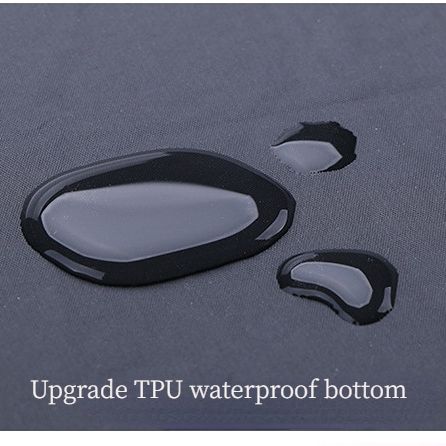 Outdoor Picnic Mat – 3-Layer Thickened Waterproof Camping Rug, Acrylic Sponge TPU, Portable Ground Sheet for Camping & Picnic.(150*200cm.[Leather strap] Blue and white check)