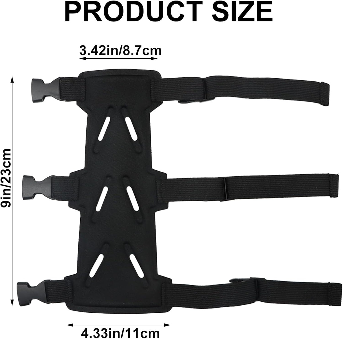 Archery Arm Guards - 1 Piece - Black - Adjustable - Wrist & Forearm Protection - Unisex - Suitable for Teens & Adults