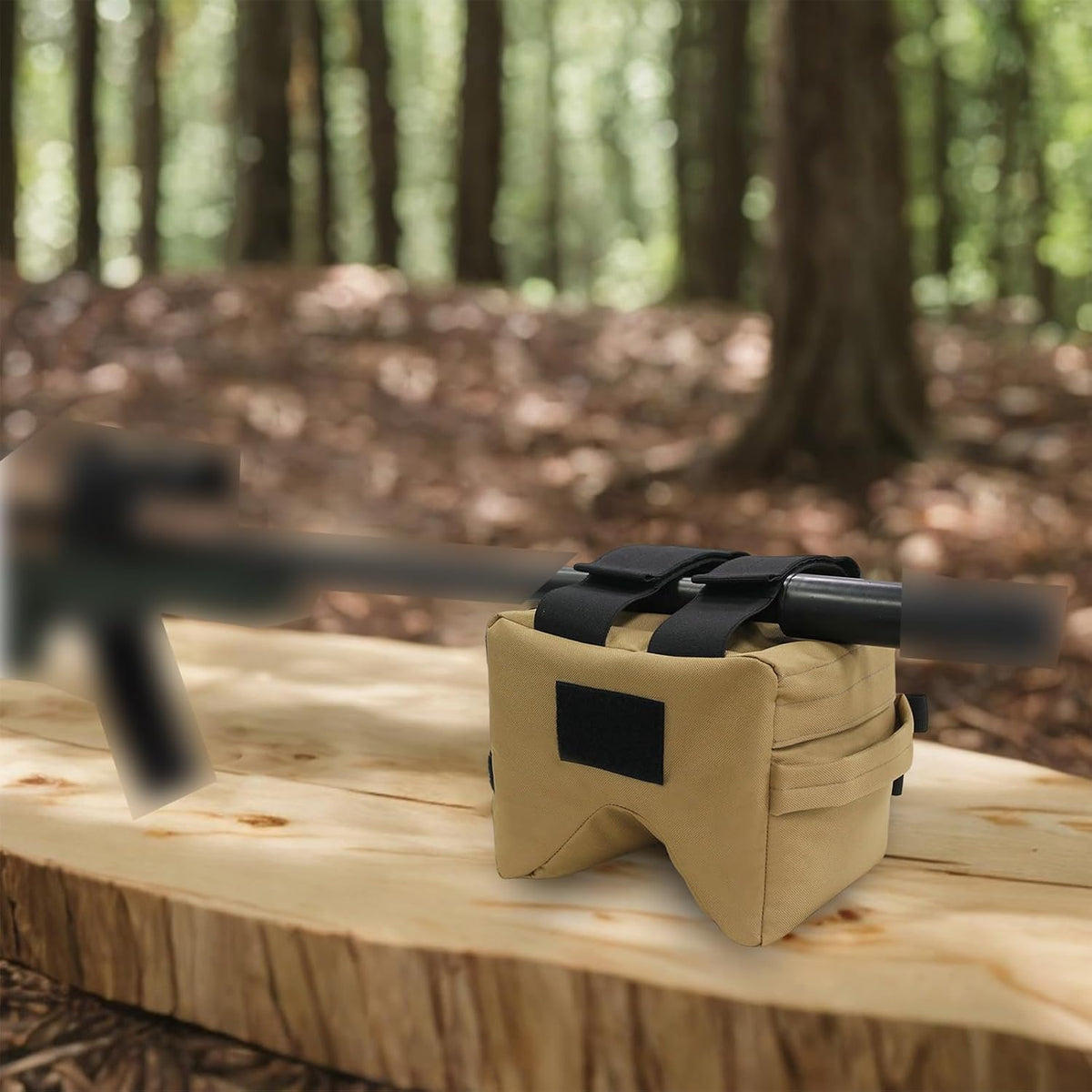 Front or Rear Squeeze Bag Shooting Range Bag Bench Bag with Strap for Shooting Hunting