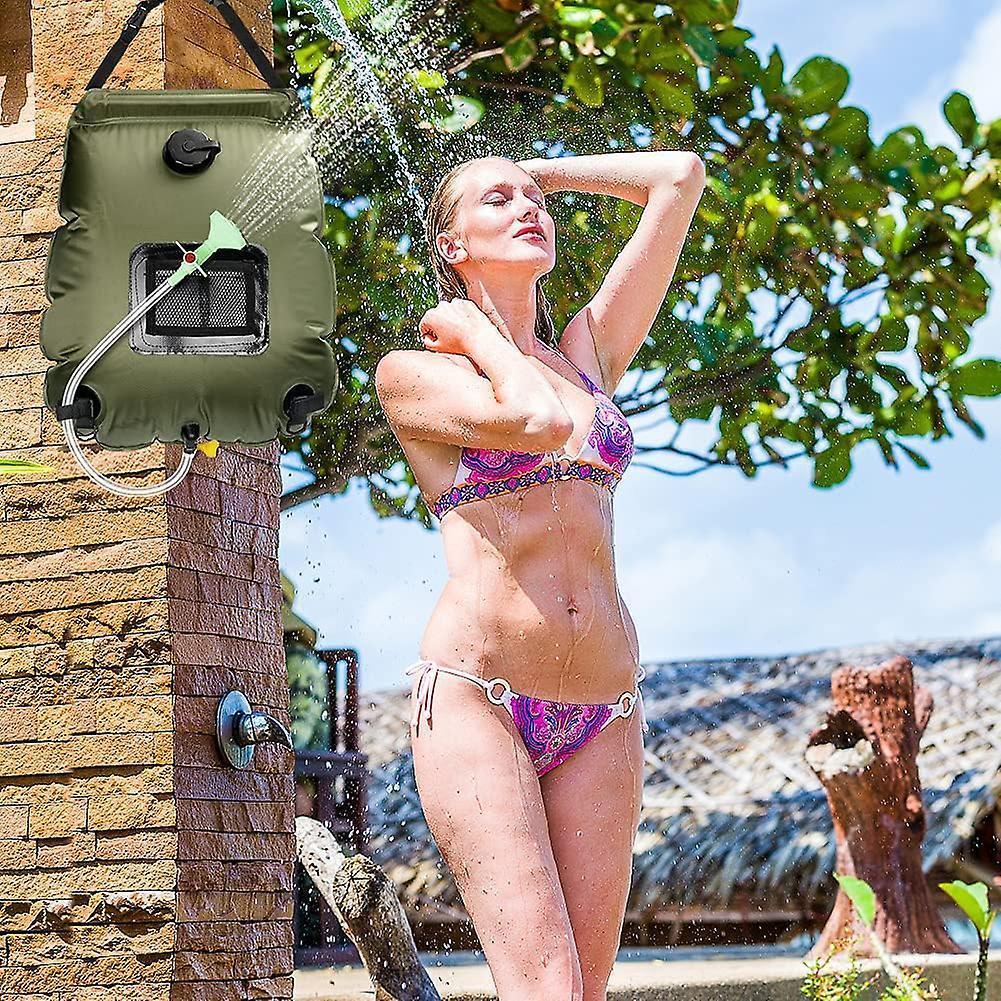 Camping Solar Shower Bag, Solar Shower Bag, Solar Camping Shower, Camping Shower Bag, Foldable Shower Bag, Switchable Shower Head for Hiking, Camping