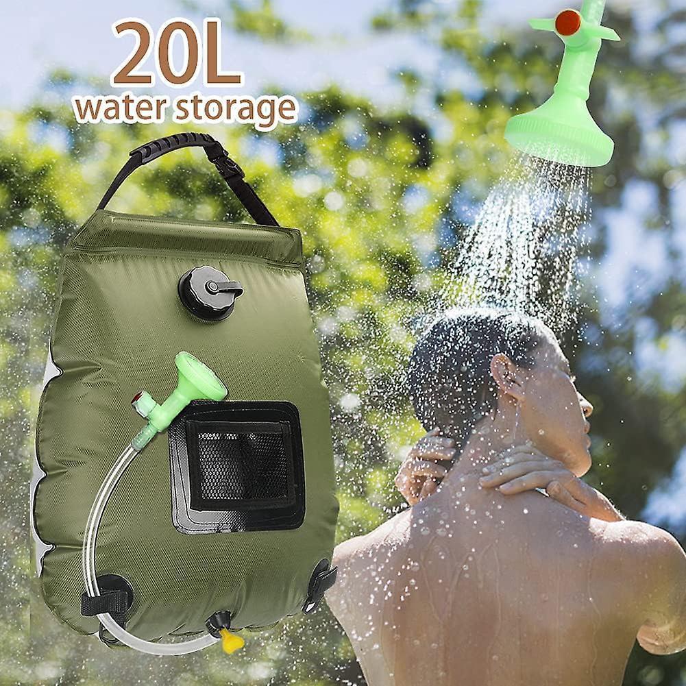 Camping Solar Shower Bag, Solar Shower Bag, Solar Camping Shower, Camping Shower Bag, Foldable Shower Bag, Switchable Shower Head for Hiking, Camping