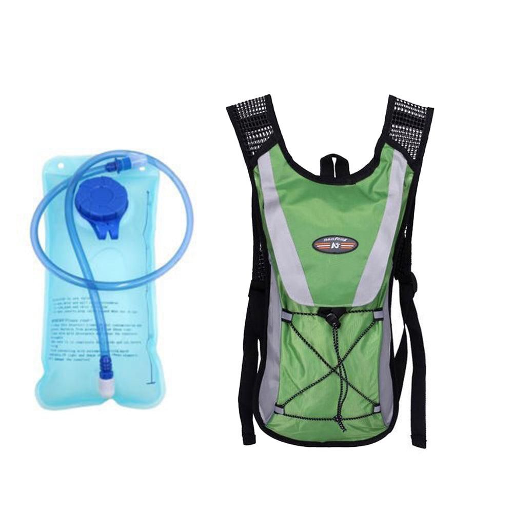 Hydration Backpack Pack with 2L Water Bladder Water Rucksack Backpack for Hiking Running Biking Black
