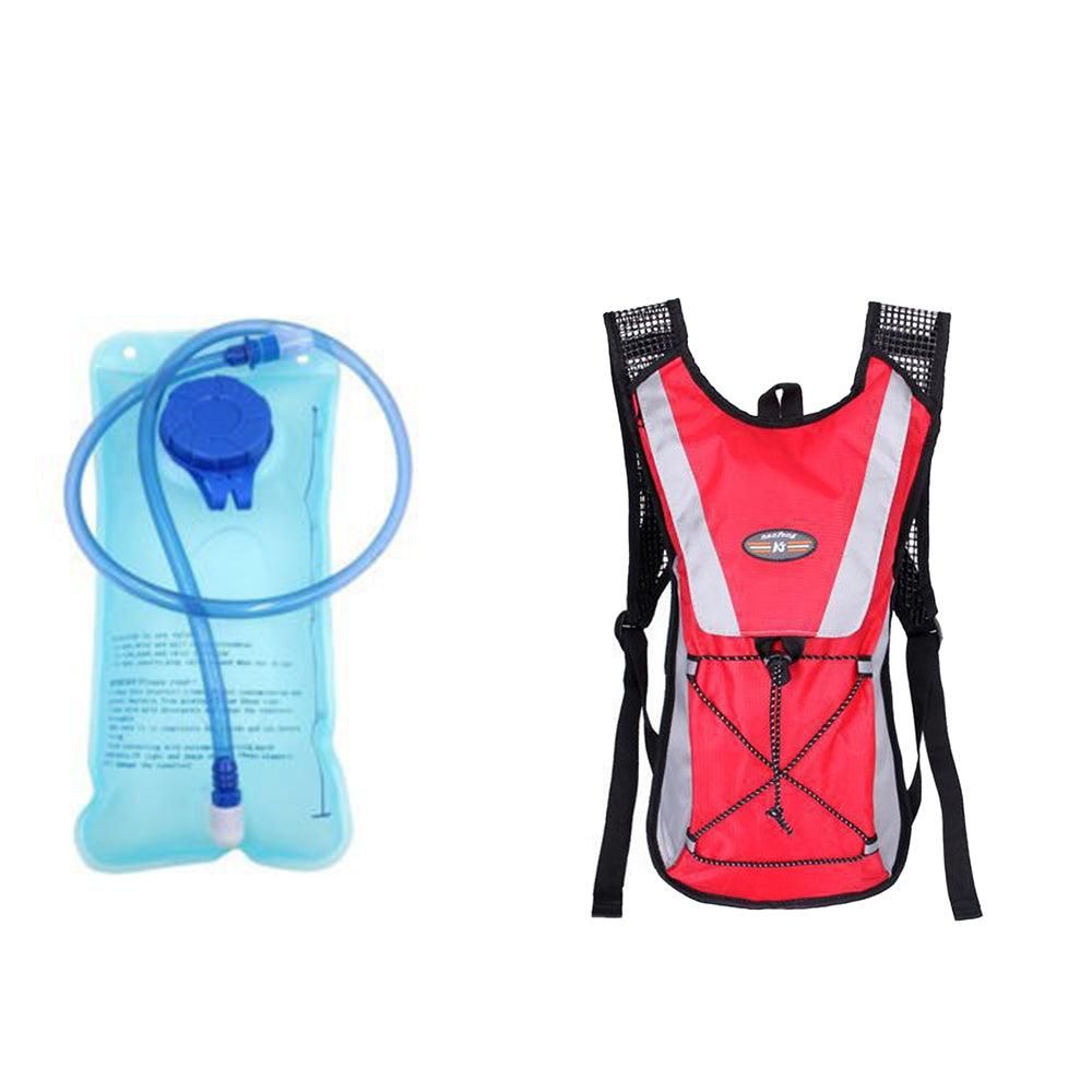 Hydration Backpack Pack with 2L Water Bladder Water Rucksack Backpack for Hiking Running Biking Green