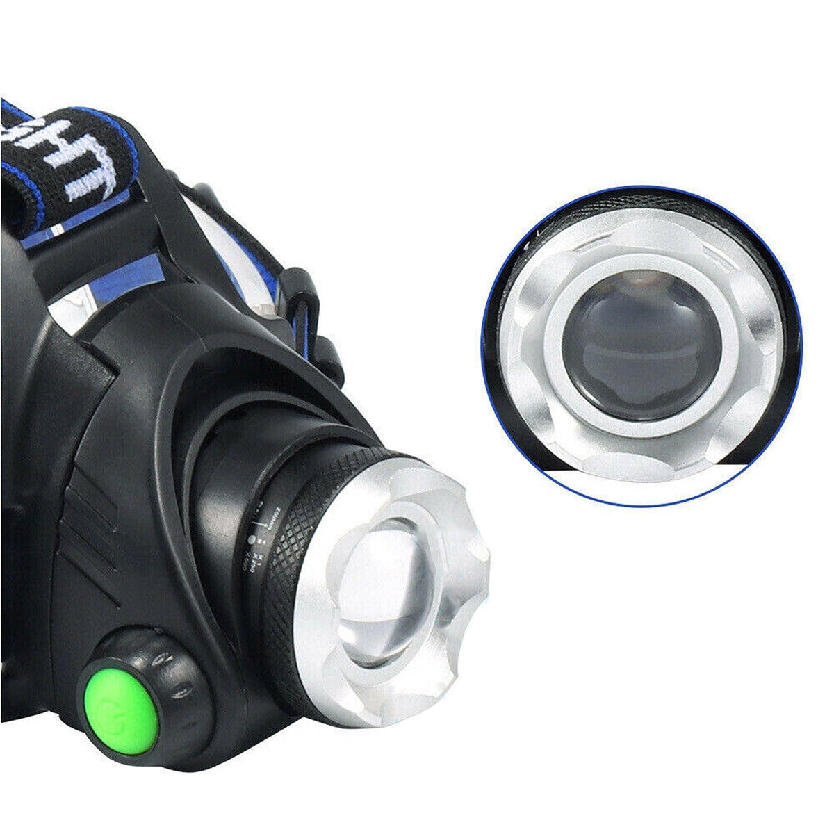 Rechargeable LED Headlamp Light Flashlight Head Torch Lamp