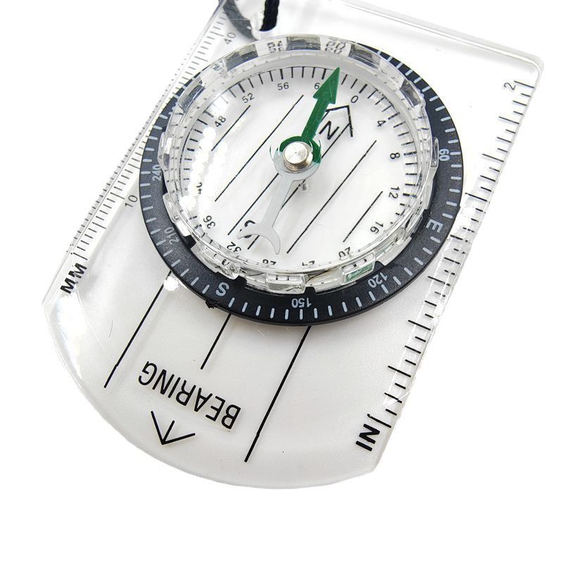 Orienteering Compass - Boy Scout Compass Kids - Children Compasses for Map Reading - Baseplate Compass Survival（2pcs）