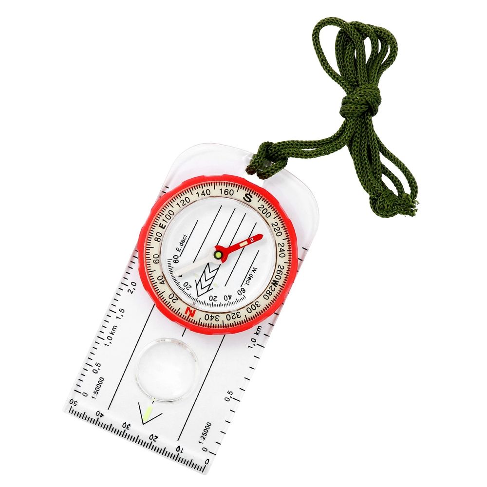 Camping Compass - Luminous Hiking Compass - Magnetic Survival Compass Professional Compass Navigation Map Reading