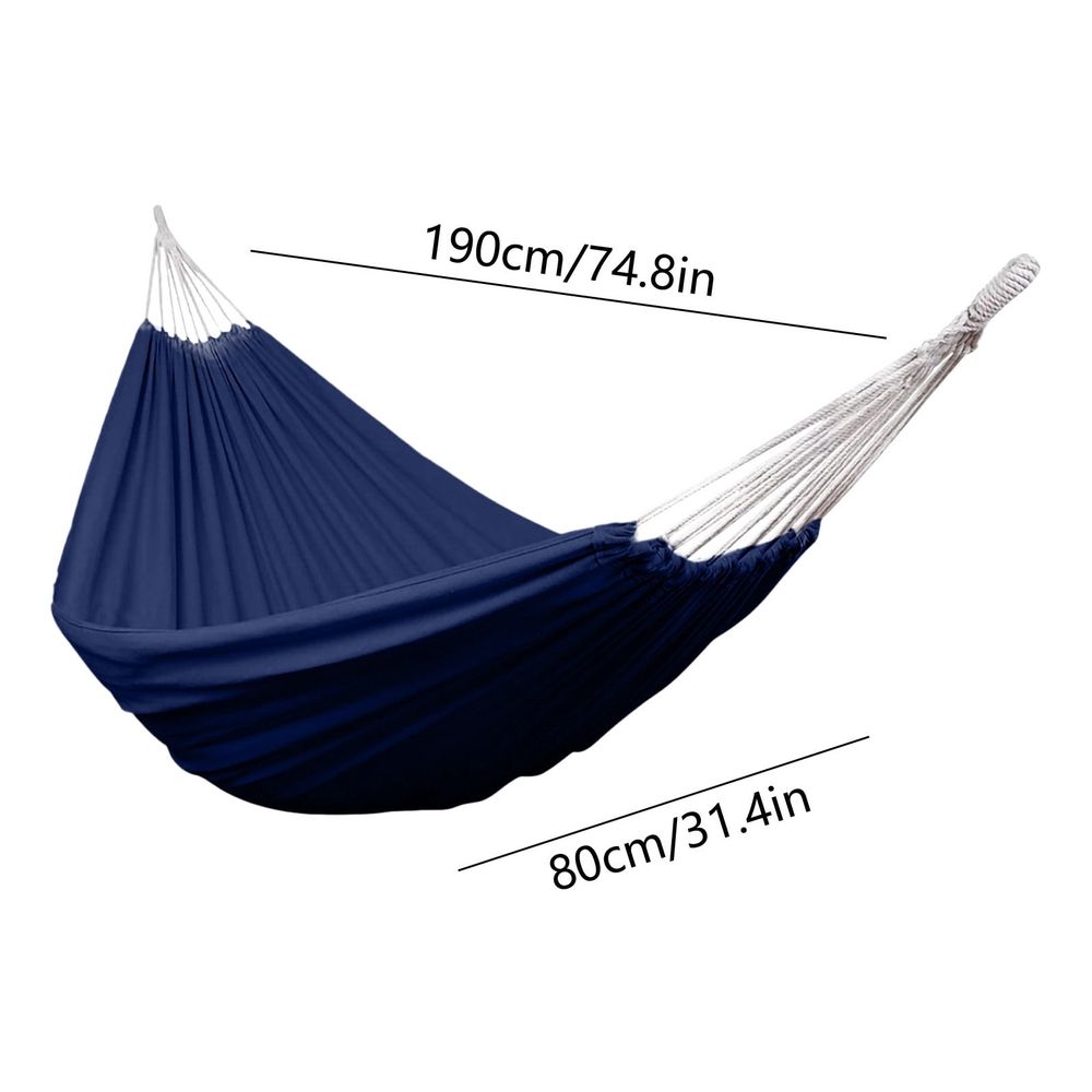 Heavy Duty Canvas Outdoor Hammock for Adults | Portable Tree Hammock for Camping, Beach, Backyard & Travel