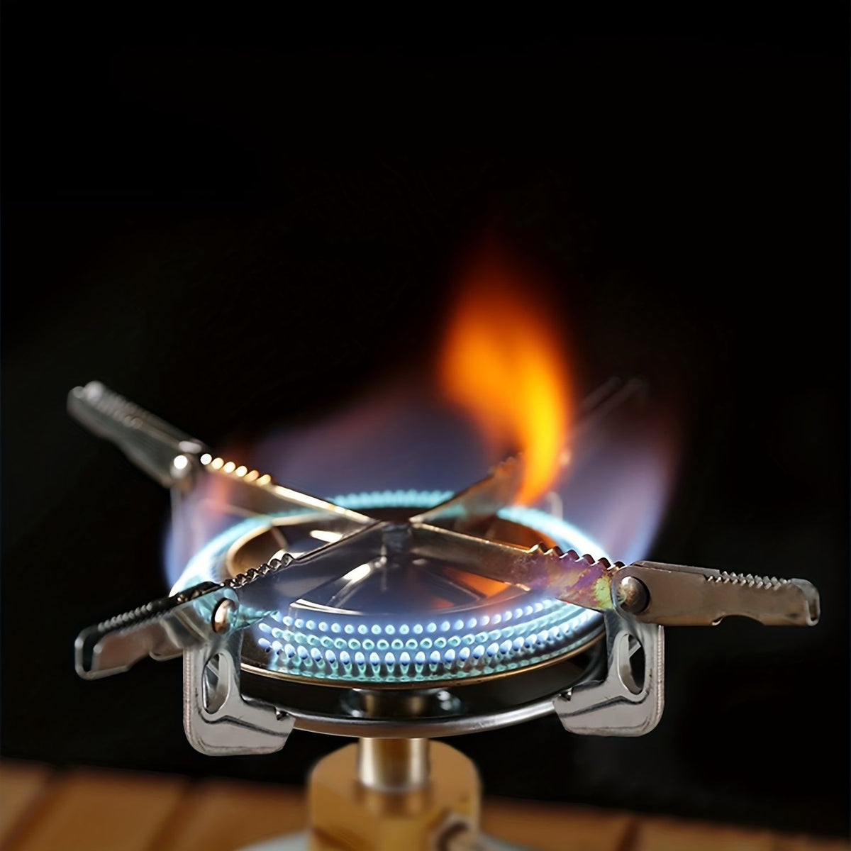 Portable Lightweight Camping Stove for Isobutane Fuel, Mini Outdoor Gas Stove for Backpacking Hiking BBQ Picnic Cooking, Compact Camping Burner