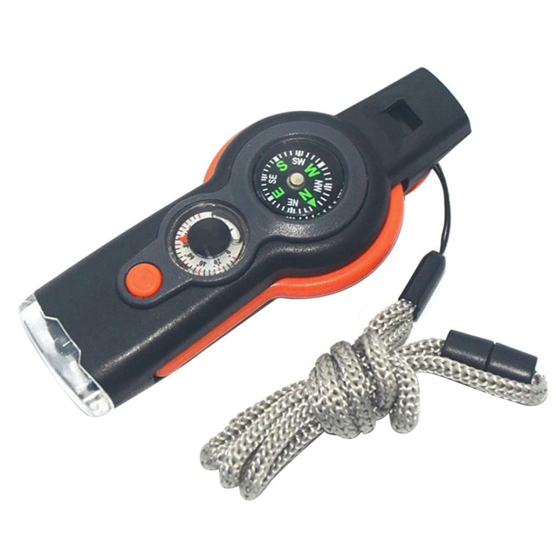 Emergency Whistle with Lanyard Safety Whistle Camping Hike Rescue Signal Survival Whistle Emergency Survival Function Whistle
