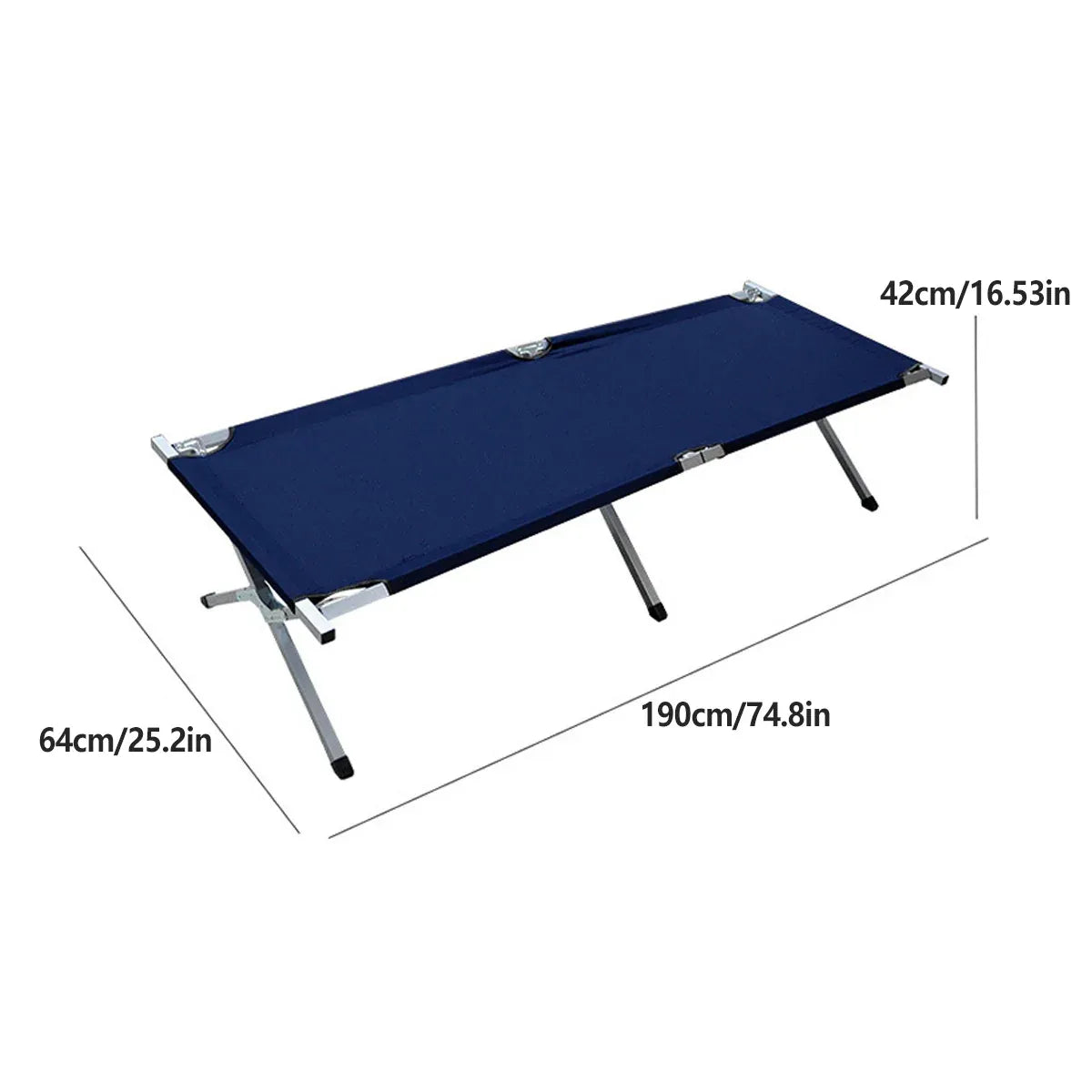Folding Camping Bed Stretcher Light Weight Camp Hiking Portable with Carry Bag